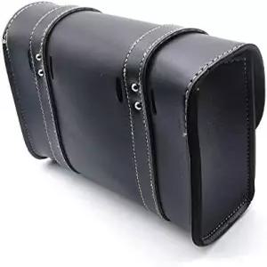 MACHSWON 오토바이 안장 가방 방수 패니어 PU 가죽 공구 여행에 딱 맞는 제품 27.5x10.5x19cm