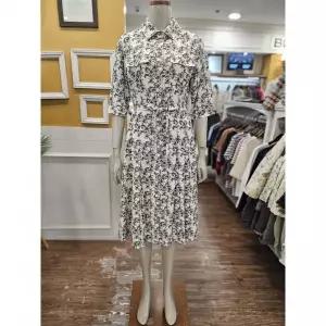 BCBG 드로잉 플라워 원피스 B6B3O679 2867311