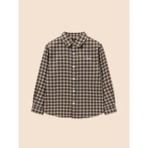 [백화점정품] 빈폴 키즈 BEANPOLE KIDS 클래식 약기모 옴브레 체크 셔츠 - 베이