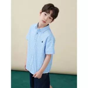 [백화점정품] 빈폴 키즈 BEANPOLE KIDS 시어서커 깅엄체크 반소매 셔츠 - 스카