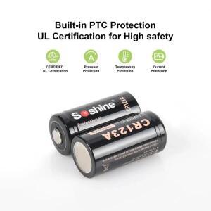 3V CR123A 1600mAh 리튬 배터리 디지털 카메라 무선 마우스 계산기 리모컨 전자 장치용 비충전식