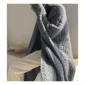 [오노마] ONM 가을 여성 캐주얼 롱 가디건(그레이)