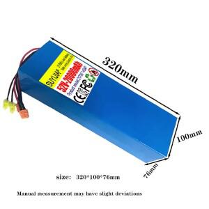14S4P 52V 20Ah 21700 리튬 이온 배터리 팩 듀얼 드라이브 전기 스쿠터에 적합한 고용량 포트 고속