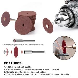 XCAN 수지 절단 휠 디스크 150pcs Dremel 로타리 도구 액세서리 용 25mm 금속 원형 톱 블레이드