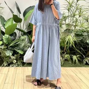 빅사이즈 307 바스락스냅리본원피스 DTOO467