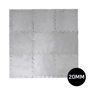 아이워너 EVA 퍼즐매트 두께 20mm (그레이) (32x32cm x 9개입) 층간소음 유아매트 실내운동 바닥손상 방지