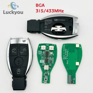 3버튼 BGA 315433MHz 스마트 리모컨 자동차 키 (메르세데스 벤츠 A, C, E, S 클래스, GLK, W204, W212, W20