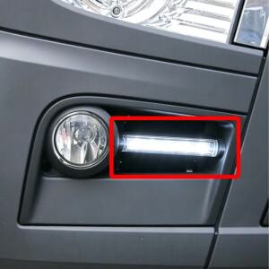 1쌍 24V LED 헤드라이트 데이 메르세데스 악트로스 MP4 DRL 주간 주행등 트럭 예비 부품 액세서리
