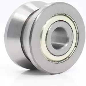 XNCDBVYPA 1pc LV201 ZZ 베어링 휠 12x41x20mm 시리즈 V 그루브 풀리 트레이스 워킹 가이드 레일 롤러
