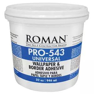 Roman PRO-543 범용 테두리 및 벽지 화이트 32온스 부직포 - 손 브러시 또는 롤러로 간편하게 시공 가능