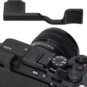 A7C II R 엄지 그립 핫 슈 커버 프로텍터 받침대 지지 홀더가 있는 소니 A7CII A7CR A7C2용 알루미늄 합금