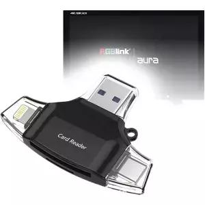 BoxWave 스마트 기기 RGBlink Aura UHD 모니터 27 호환 - AllReader SD 카드 리더기 microSD 컴팩트 USB