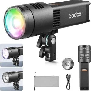 Godox RS100R RGB LED 비디오 조명 CRI 95+TLCI 95+100W 미니 1800-10000K 원피스 야외용 0-100 0.1 디밍