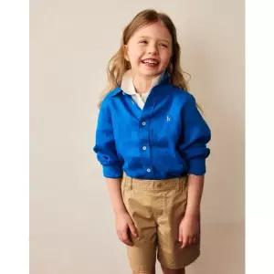 헤지스키즈 HAZZYS KIDS [26SS] [] 린넨 긴팔 셔츠 블루 HBSH6EK30B2