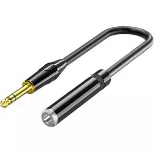 6.35mm Audio Extension Cable 1/4inch TRS Male Adapter Stereo for Headphone Microphone Amplifier
