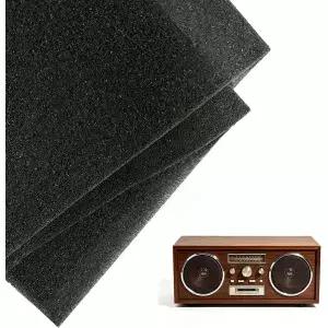 Speaker Mesh PRO 2mm 스피커 그릴 스펀지 방진 어쿠스틱 폼 고밀도 절단 가능 검정색 라인 어레이용 전문