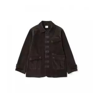 THE COLDEST MOMENT TCM corduroy button half coat (vintage brown)