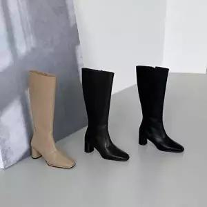 부츠 여성구두 부티 힐 발목 워커 로우힐 발목부츠-WFR4SGQ