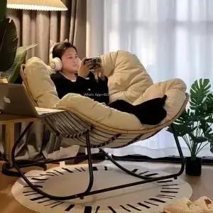 야외 흔들의자 성인용 레이지 소파 새둥지 모양 거실 발코니 낮잠용 소형 아파트 라탄 등나무