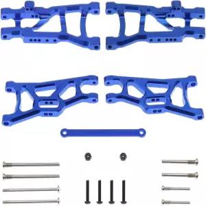 트리호비 알루미늄 전면 및 후면 서스펜션 A-암 세트 타이 바 호환 트랙사스 슬래시 2WD RC 자동차