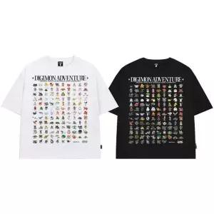 오드스튜디오 디지몬 어드벤처 Digimon All Characters Overfit T-shirt - 2COLOR