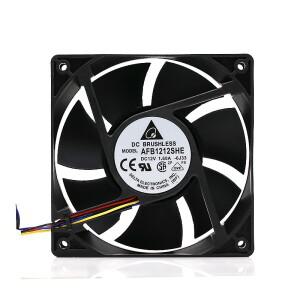 AFB1212SHE 12038 1.6A 12V 3700RPM 120mm x 38mm 4 핀 2 PWM 서버 케이스, 151 델타 슈퍼 에어 플로우 냉