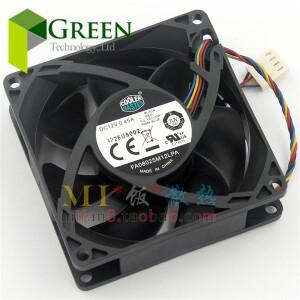 쿨러 마스터 FA08025M12LPA 8025 80MM 8cm 컴퓨터 케이스 CPU 냉각 팬 12V 0.45A 팬(PWM 4핀 포함)