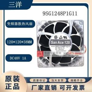 SANYO 9SG1248P1G11 48V 1A 대용량 알루미늄 프레임 냉각팬 12038