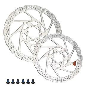 MTB 디스크 브레이크 로터 160mm 자전거 산악 유압 로드 부품 (6볼트 포함)