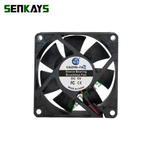7025 70MM 70*70*25MM DC 5V 12V 24V 냉각 팬 컴퓨터 CPU 케이스 2 핀