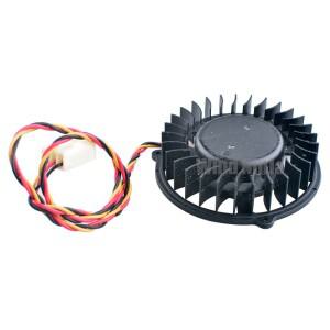 YD124515MB 48mm 원심 팬 2800rpm 케이스 CPU 그래픽 카드용 냉각 DC12V 0.15A 3핀(43x43x43mm 구멍 간격