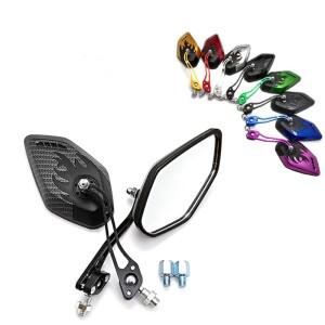 2Pcs 범용 바이크 오토바이 백미러 8mm 10mm 스쿠터 전자 자전거 전기 Victoriamotor Vespa Honda Yamha Vo
