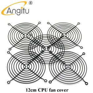 Angitu 1pc 1202012025 12038 AC/DC 팬 커버 12x12cm 블랙 핑거 그릴 철 CPU 냉각 가드 보호