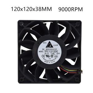 델타 12038 PWM 팬, 대용량 냉각 190CMF, 12V, 3.9A, TFC1212DE 서버 케이스, 4p, 12cm, 120mm