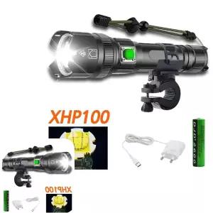 뮤 랜턴 자전거라이트 전조등 안전등 후레쉬 손 XHP100 LED