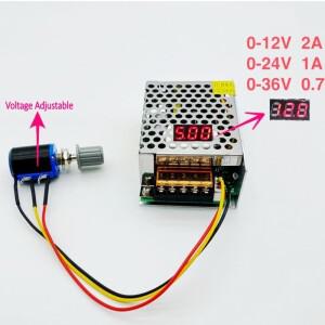 AC-DC 110v 220v-0-12V 24v 36v 25W 컨버터, 디지털 디스플레이 전압 조절 스위치 공급 장치