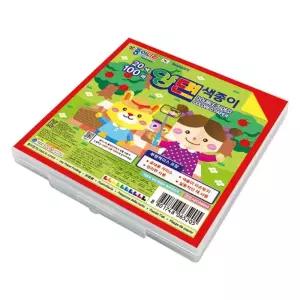 학종이접기 뜯어쓰는색종이 6000 15x15cm 20색 100매 72개입