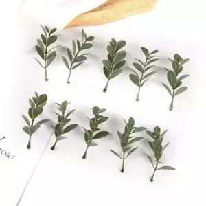 50pcs 인공 식물 잎 웨딩 신부 부케 파티 야외 정원 홈 룸 테이블 화환 장식 DIY 배경 벽