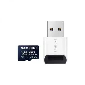 SAMSUNG ELECTRONICS 마이크로SD 메모리카드 PRO Ultimate 128GB + 리더기구성