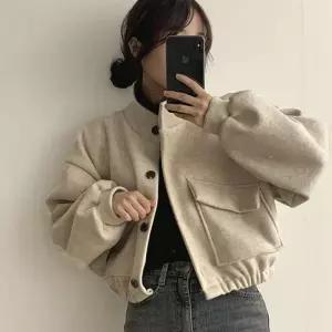 [오노마] ONM 여성 패션 모던한 가오리핏 크롭 코트