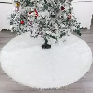 오너클랜 화이트 트리 스커트 120cm 크리스마스장식소품 크리스마스파티용품 크리스마스만들기