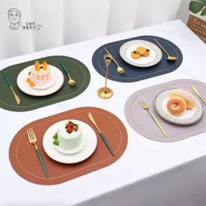양면 방수 클래식 플레이트 테이블매트 식탁매트 가죽 주방
