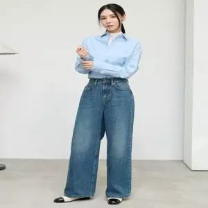 탑텐 TOPTEN 여성 와이드 데님 MSF DP2906
