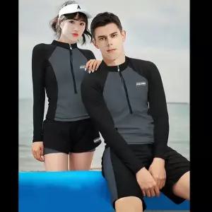 래쉬가드 커플수영복 비치웨어 2종세트 물놀이룩