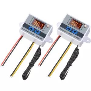방수 프로브가 있는 XH-W3001 디지털 LED 온도 조절기 모듈 스위치 프로그래밍 가능 난방 전자 50°C에서