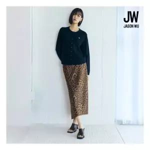 제이슨우 NEW Sena 어시메트릭 레오파드 새틴 스커트 2 COLORS 런칭 가격 69,900원