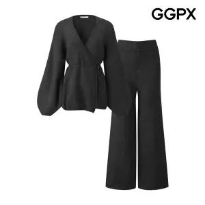 GGPX 랩 니트 가디건 세트 투피스 GPAST017F