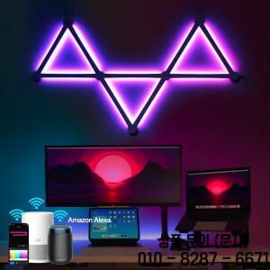 RGB LED 벽 램프 스마트 WIFI APP DIY  접합 분위기 야간 조명 음악 리듬 TV 백라이트 침실 게임 룸 장식