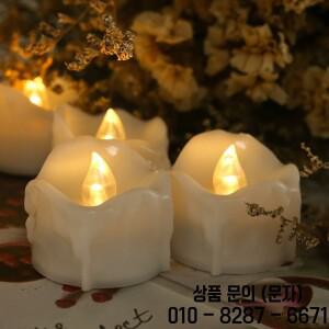 리모컨 타이머 티라이트 양초 배터리 작동 무불꽃 LED 웨딩 크리스마스 할로윈 휴일 장식용