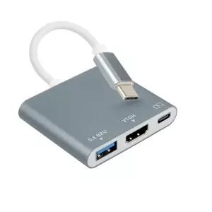 COMS USB 타입C to HDMI 컨버터 미러링 충전지원 케이블 영상편집 WS91596